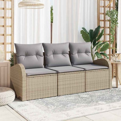Set Divano da Giardino Beige polyrattan | homemem39