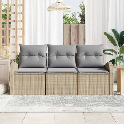 Set Divano da Giardino Beige polyrattan | homemem39