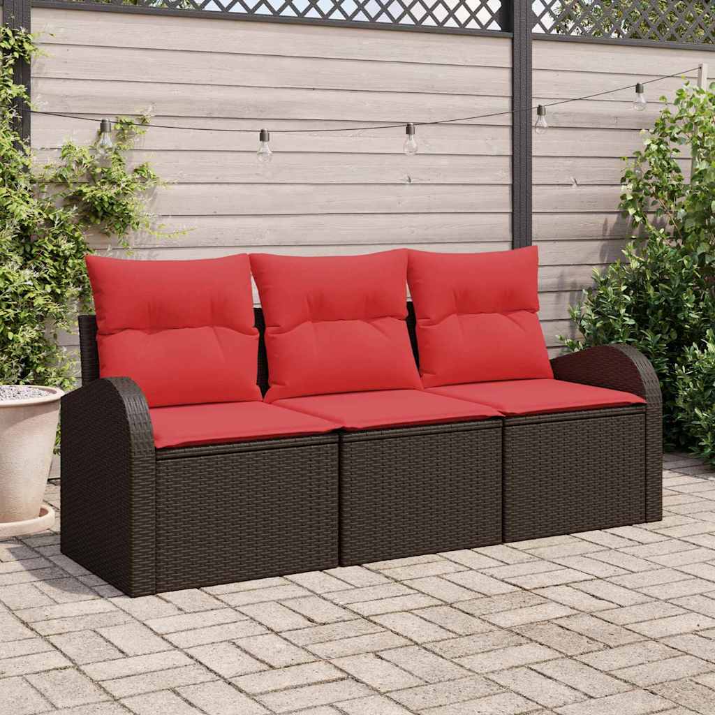 Set Divano da Giardino Marrone polyrattan | homemem39