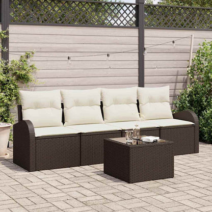 Set Divano da Giardino Marrone 55 x 55 x 37 cm polyrattan | homemem39