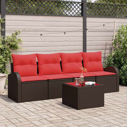 Set Divano da Giardino Marrone 55 x 55 x 37 cm polyrattan | homemem39