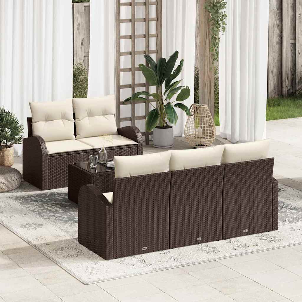 Set Divano da Giardino Marrone 55 x 55 x 37 cm polyrattan | homemem39