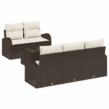 Set Divano da Giardino Marrone 55 x 55 x 37 cm polyrattan | homemem39
