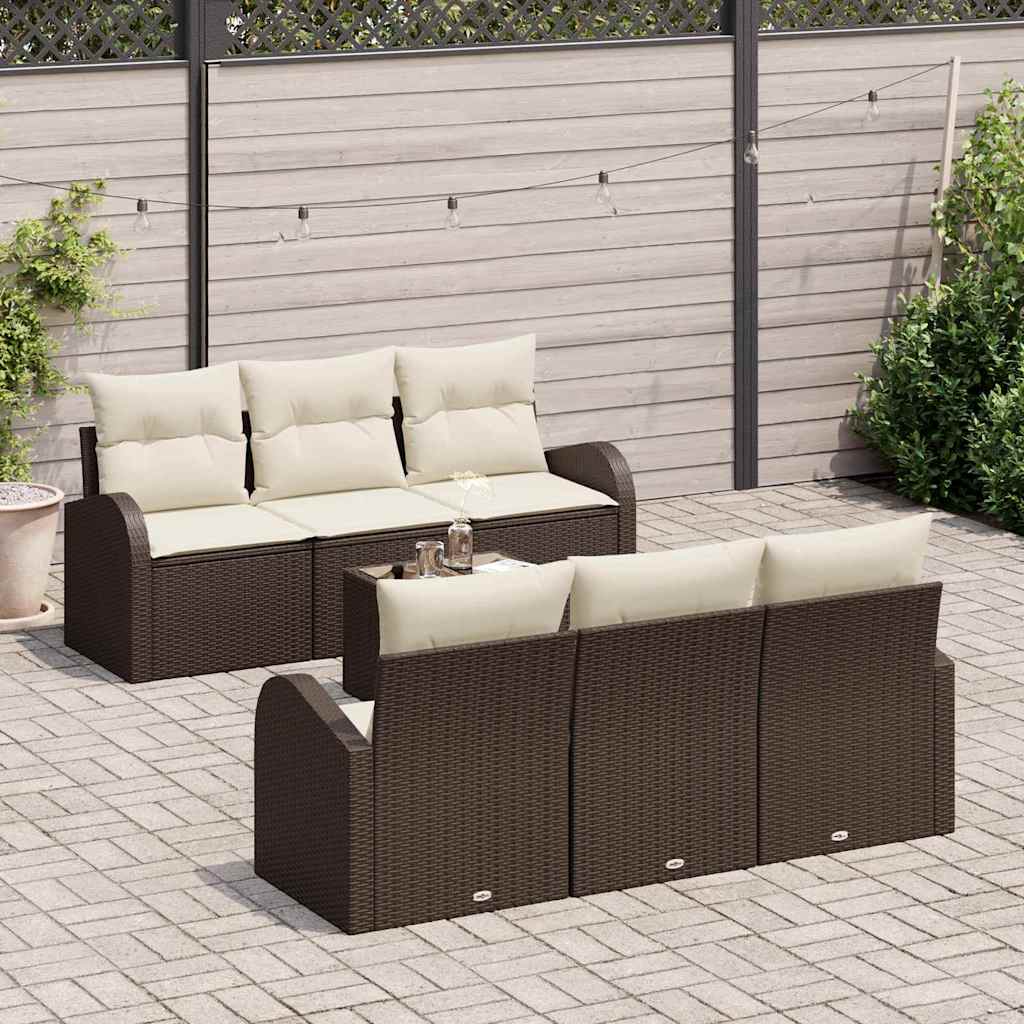 Set Divano da Giardino Marrone 55 x 55 x 37 cm polyrattan | homemem39