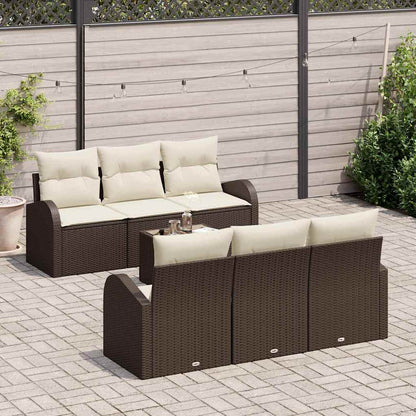Set Divano da Giardino Marrone 55 x 55 x 37 cm polyrattan | homemem39