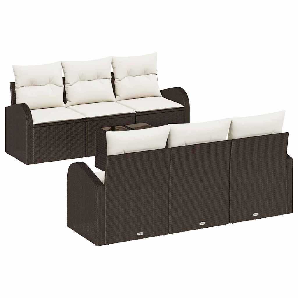 Set Divano da Giardino Marrone 55 x 55 x 37 cm polyrattan | homemem39