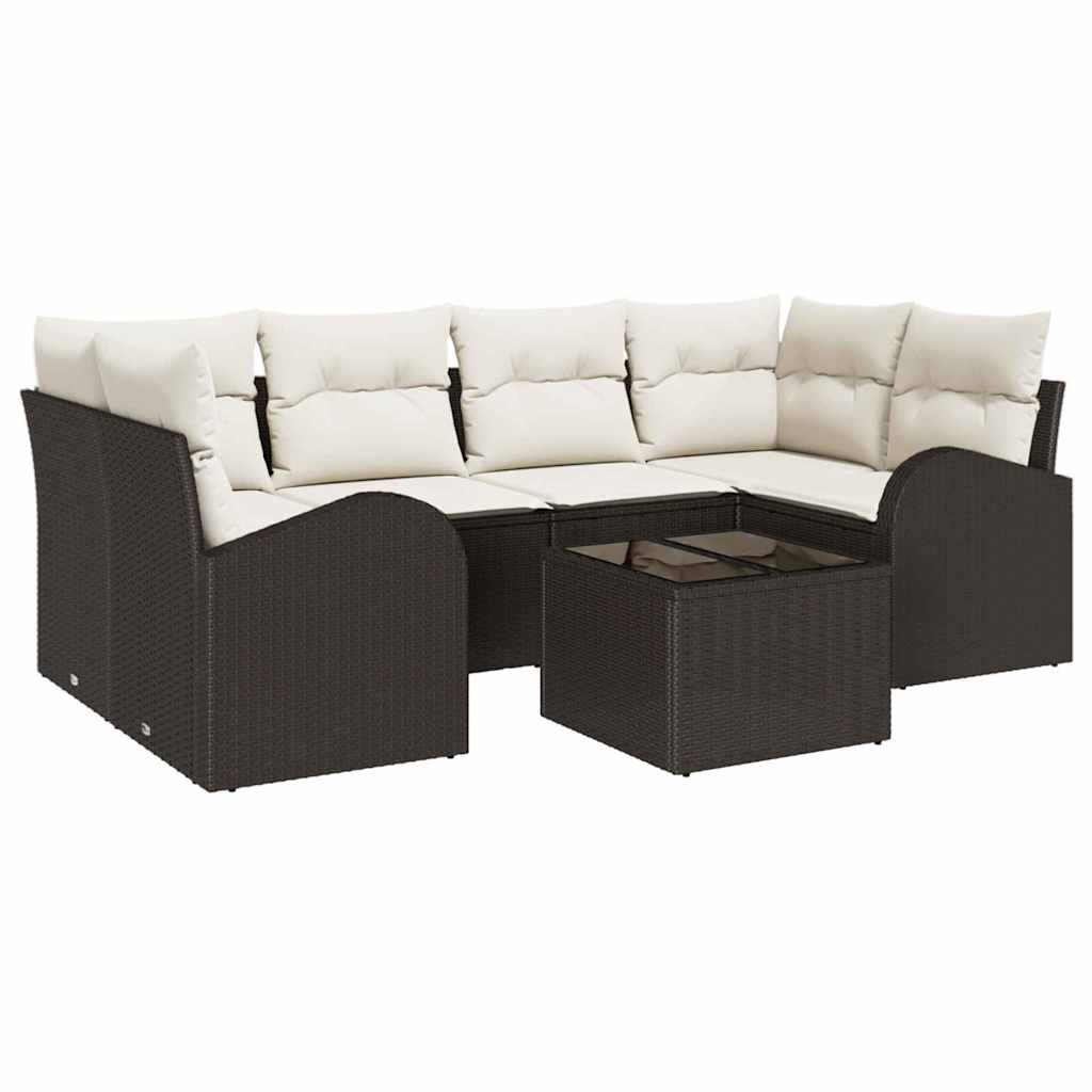 Set Divano da Giardino Marrone 55 x 55 x 37 cm polyrattan
