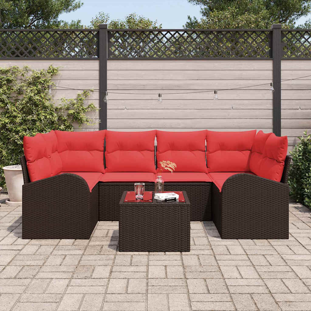 Set Divano da Giardino Marrone 55 x 55 x 37 cm polyrattan | homemem39