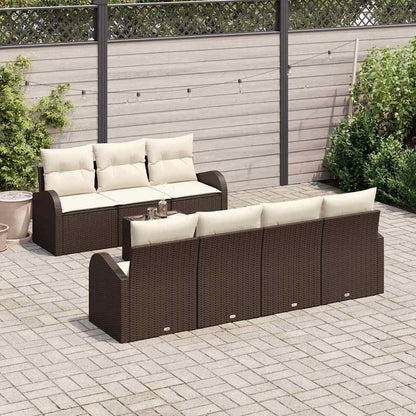 Set Divano da Giardino Marrone 55 x 55 x 37 cm polyrattan | homemem39