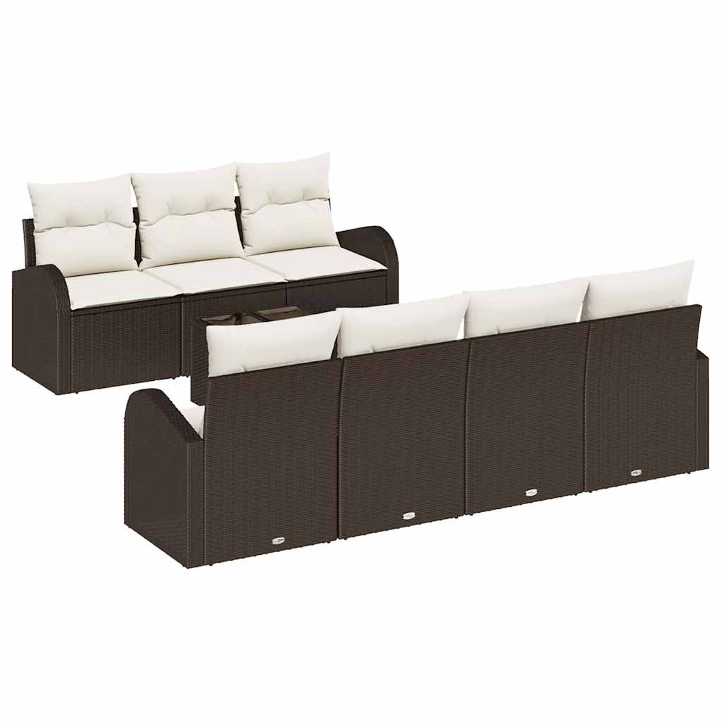 Set Divano da Giardino Marrone 55 x 55 x 37 cm polyrattan | homemem39
