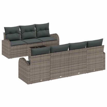 Set Divano da Giardino Grigio 55 x 55 x 37 cm polyrattan | homemem39