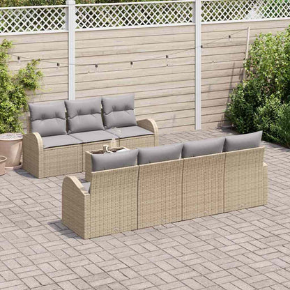 Set Divano da Giardino Beige 55 x 55 x 37 cm polyrattan | homemem39