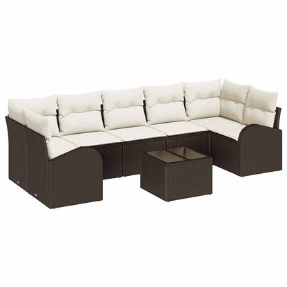 Set Divano da Giardino Marrone 55 x 55 x 37 cm polyrattan | homemem39
