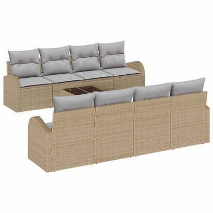 Set Divano da Giardino Beige 55 x 55 x 37 cm polyrattan | homemem39