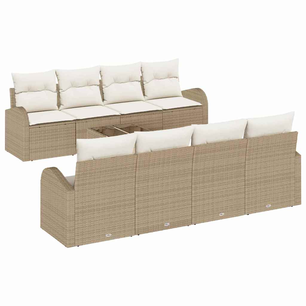 Set Divano da Giardino Beige 55 x 55 x 37 cm polyrattan | homemem39