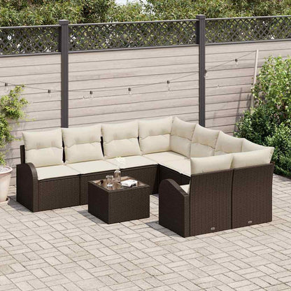 Set Divano da Giardino Marrone 55 x 55 x 37 cm polyrattan | homemem39