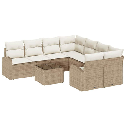 Set Divano da Giardino Beige 55 x 55 x 37 cm polyrattan | homemem39