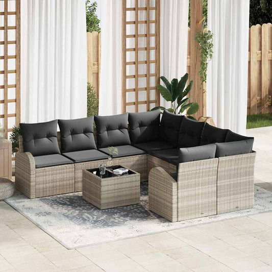 Set Divano da Giardino 55 x 55 x 37 cm polyrattan