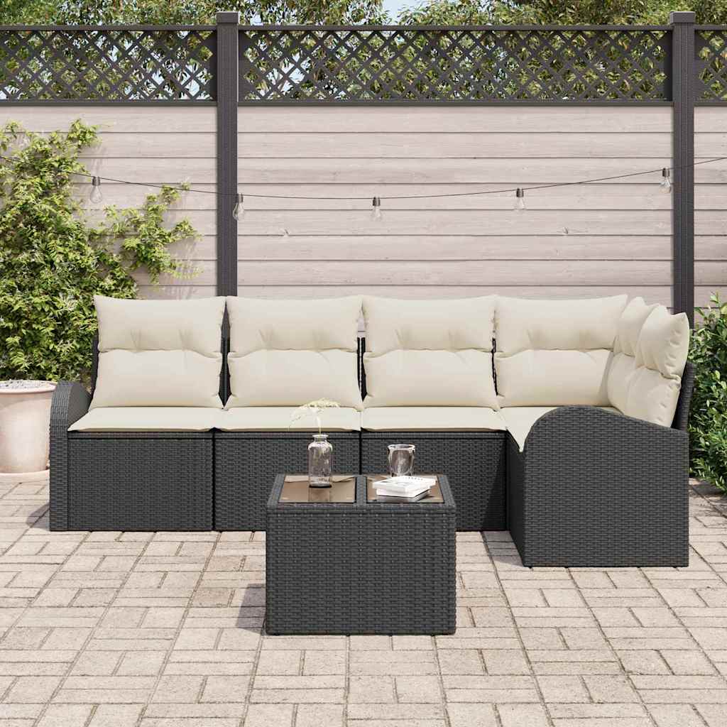 Set di divani con cuscino Nero Poliestere | homemem39