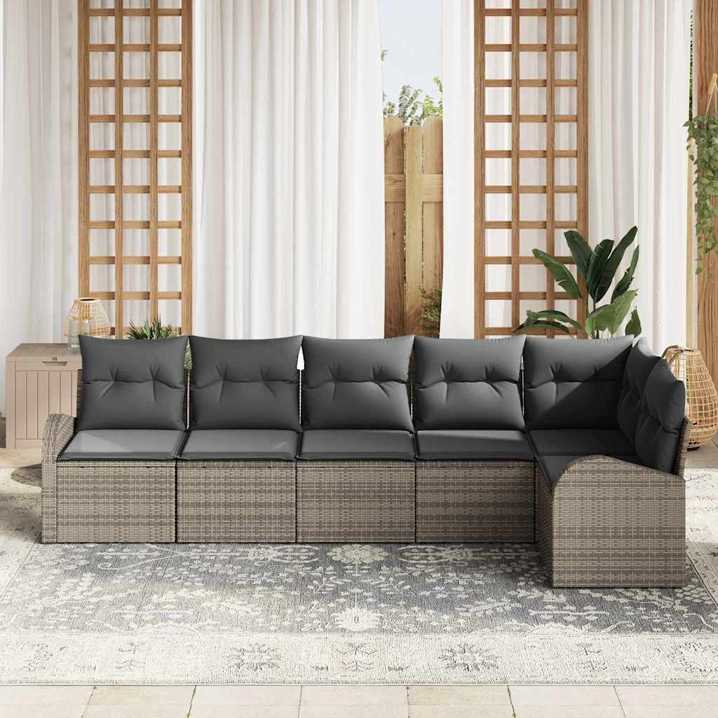 Set Divano da Giardino Grigio polyrattan | homemem39