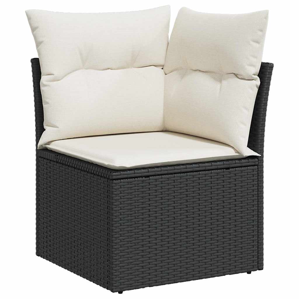 Set Divano da Giardino Nero polyrattan | homemem39