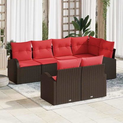 Set Divano da Giardino Marrone polyrattan | homemem39