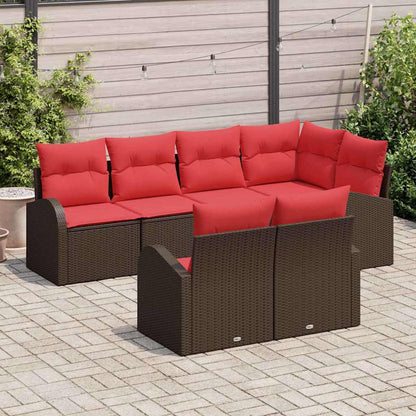 Set Divano da Giardino Marrone polyrattan | homemem39
