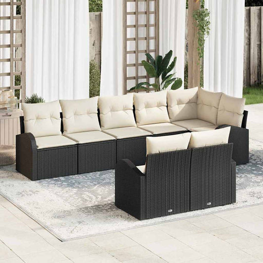 Set Divano da Giardino 8 pcs polyrattan