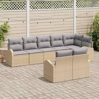 Set Divano da Giardino 8 pcs polyrattan | homemem39