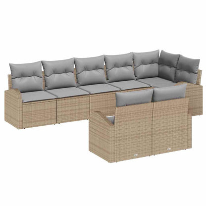 Set Divano da Giardino 8 pcs polyrattan