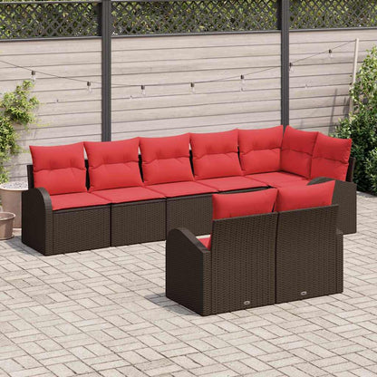 Set Divano da Giardino Marrone polyrattan | homemem39