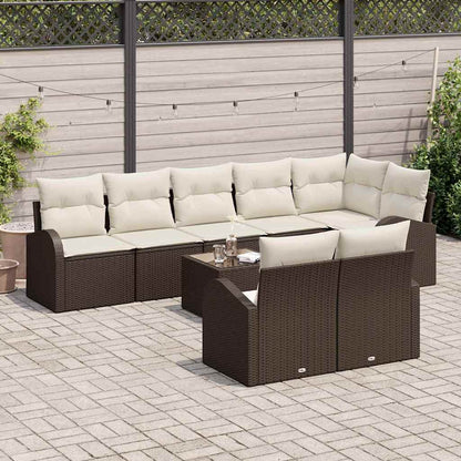 Set Divano da Giardino Marrone e Crema 55 x 55 x 37 cm | homemem39