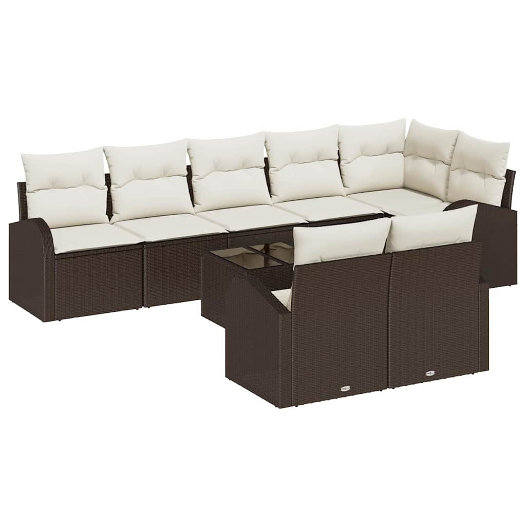 Set Divano da Giardino Marrone e Crema 55 x 55 x 37 cm | homemem39