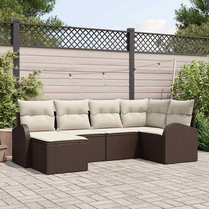 Set Divano da Giardino Marrone polyrattan | homemem39