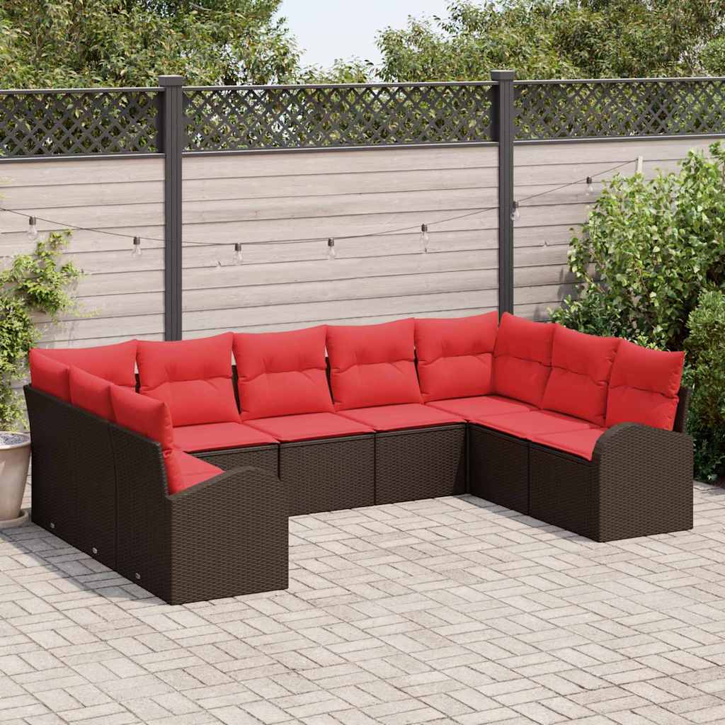 Set di divani con cuscino Marrone Rattan in Polipropilene | homemem39