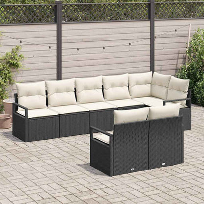 Set di divani 8 pcs Nero polyrattan | homemem39
