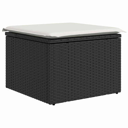 Set di divani 7 pz Nero polyrattan | homemem39