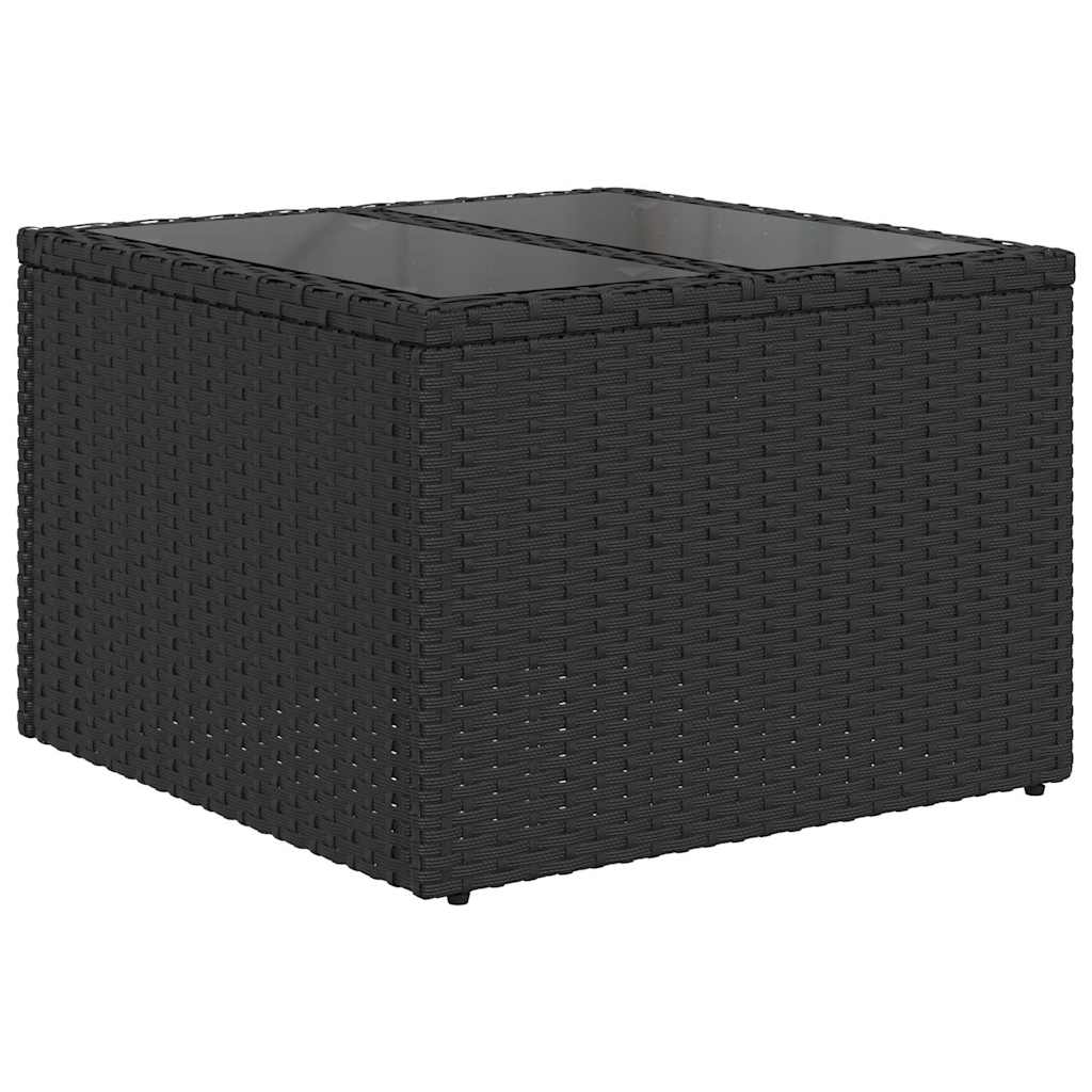Set di divani 9 pz Nero polyrattan | homemem39