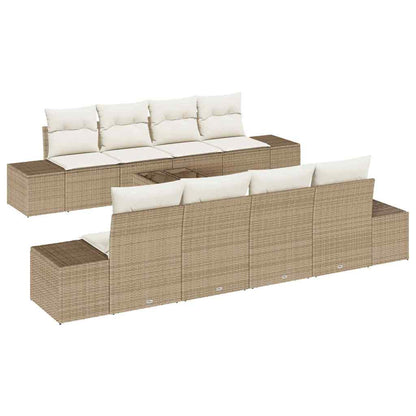 Set Divano da Giardino 7 pcs Beige e Crema polyrattan | homemem39