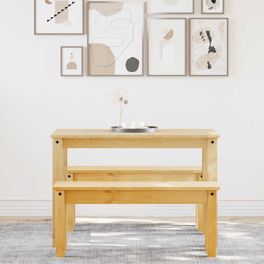 Set da Pranzo 3 pz PANAMA in Legno Massello di Pino | homemem39