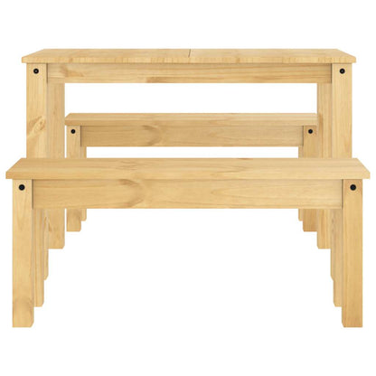 Set da Pranzo 3 pz PANAMA in Legno Massello di Pino | homemem39
