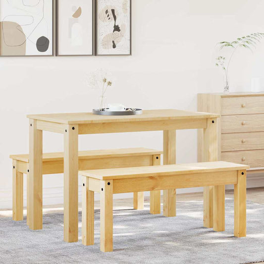 Set da Pranzo 3 pz PANAMA in Legno Massello di Pino