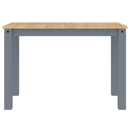 Set da Pranzo 3 pz Panama Grigio in Legno Massello di Pino - homemem39