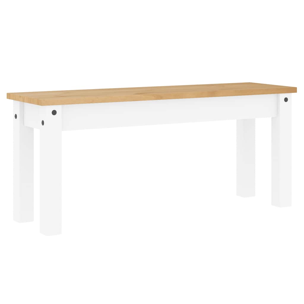 Set da Pranzo 3 pz PANAMA Bianco in Legno Massello di Pino | homemem39