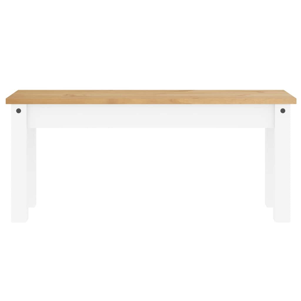 Set da Pranzo 3 pz PANAMA Bianco in Legno Massello di Pino | homemem39