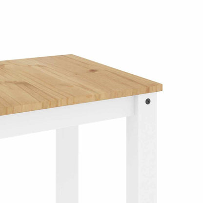 Set da Pranzo 3 pz PANAMA Bianco in Legno Massello di Pino | homemem39