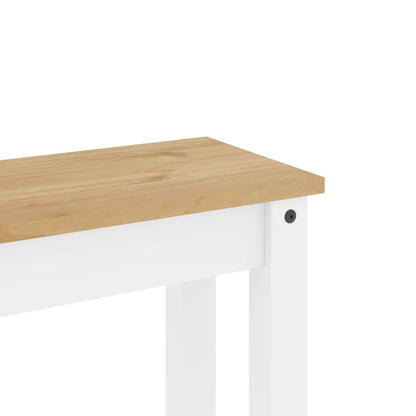 Set da Pranzo 3 pz PANAMA Bianco in Legno Massello di Pino | homemem39