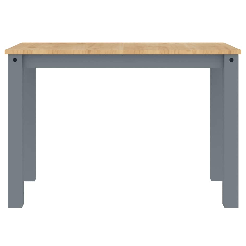 Set da Pranzo 5 pz Panama Grigio in Legno Massello di Pino