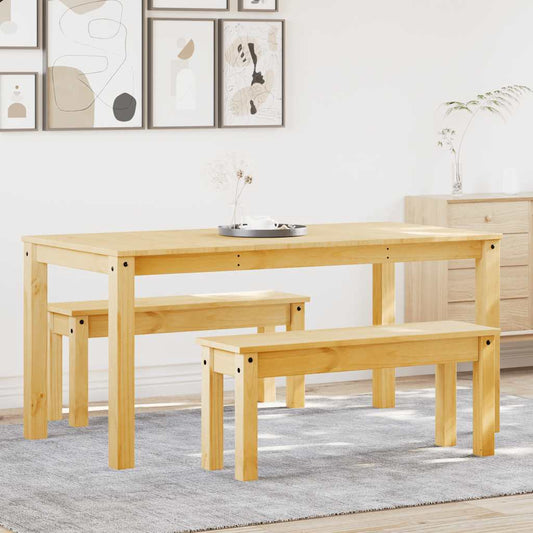 Set da Pranzo 3 pz PANAMA in Legno Massello di Pino | homemem39