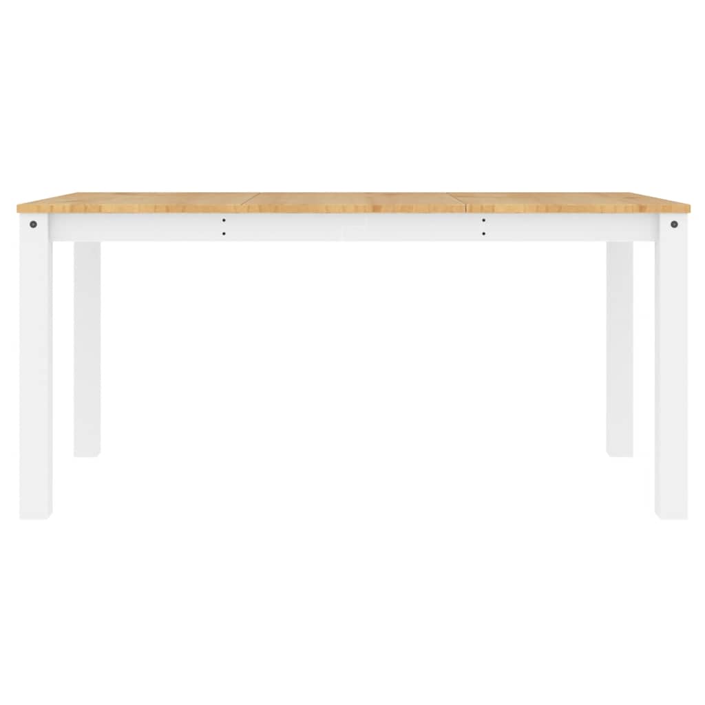 Set da Pranzo 3 pz PANAMA Bianco in Legno Massello di Pino | homemem39